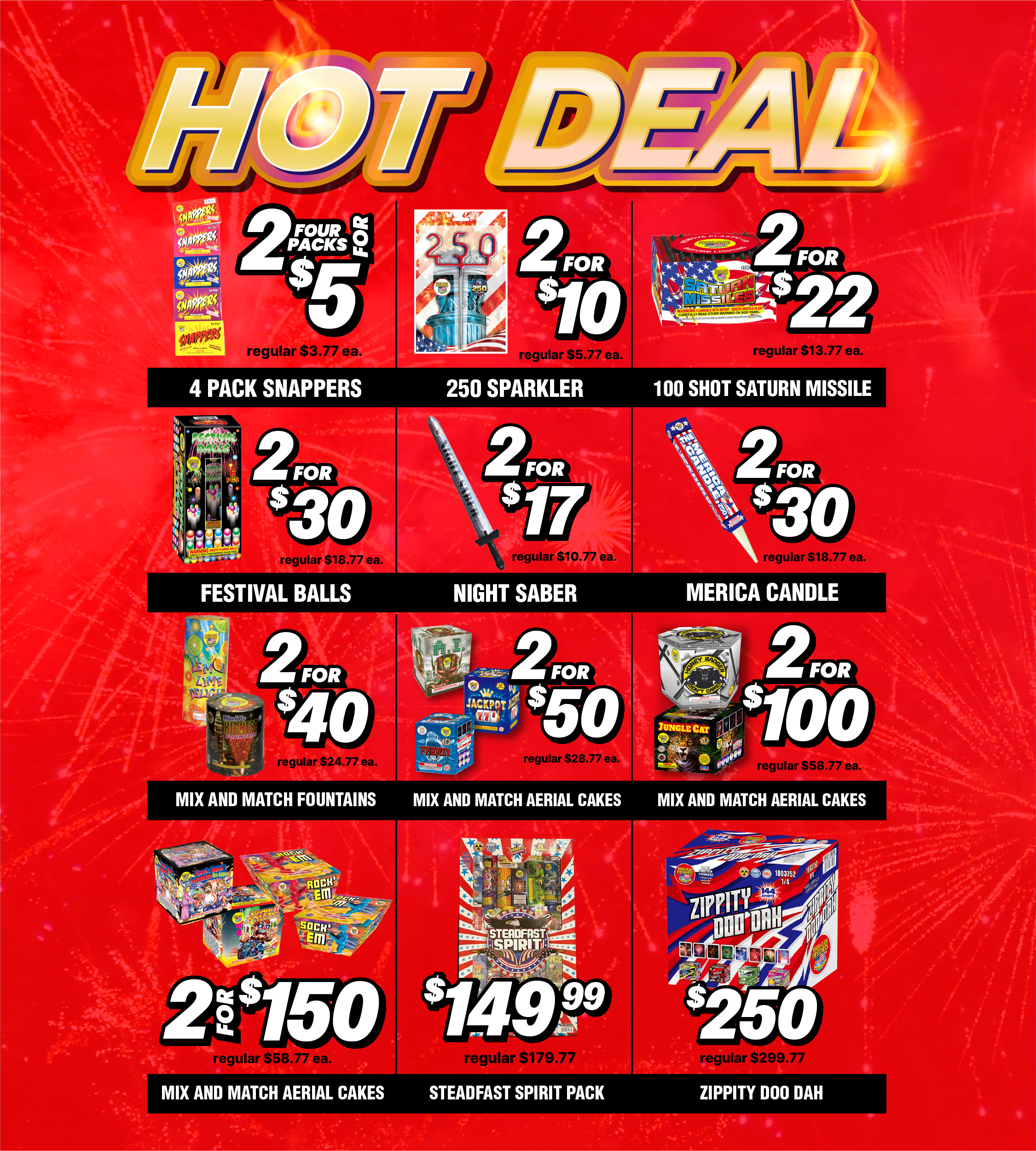 hot deals fireworks
