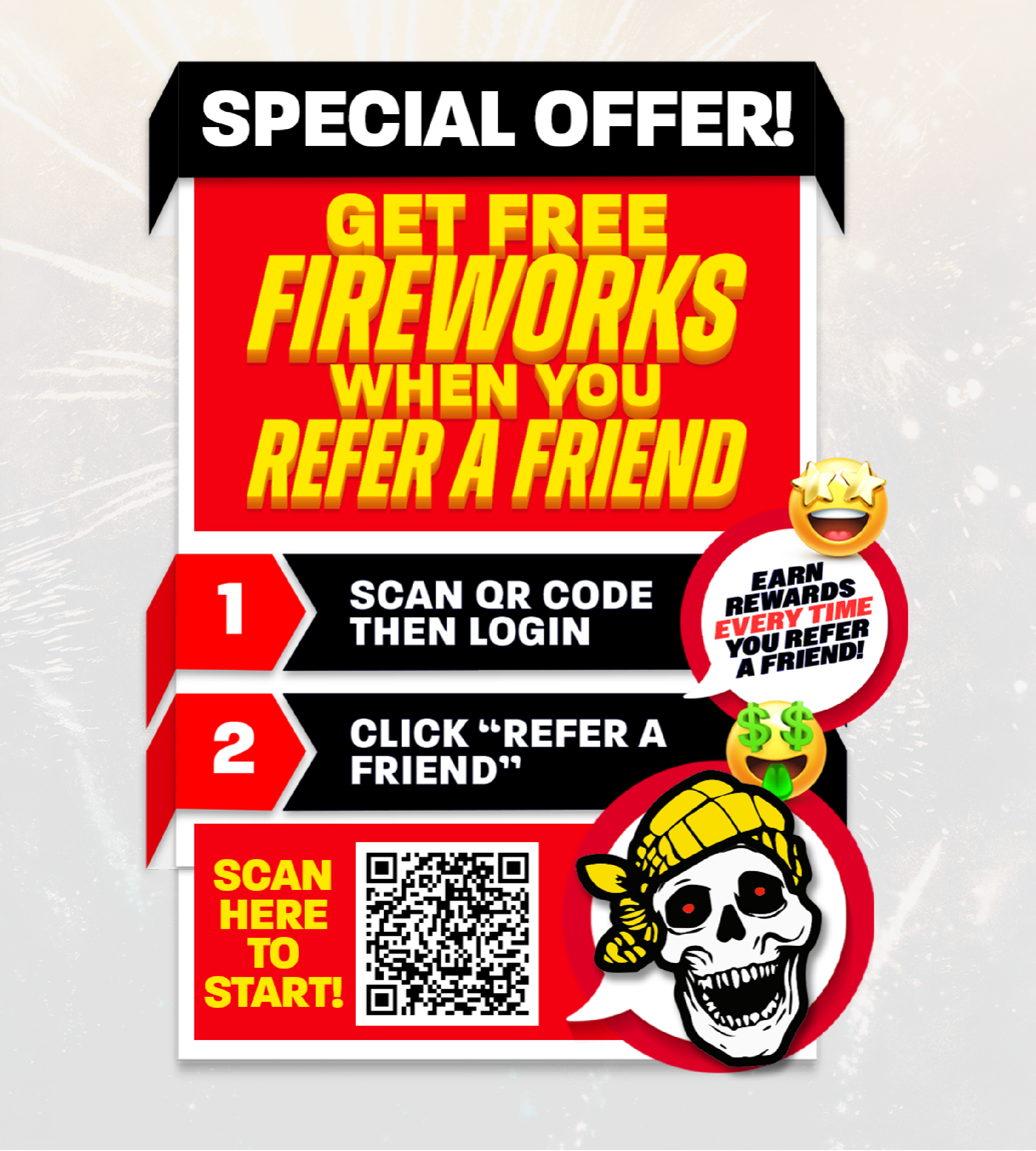 free fireworks