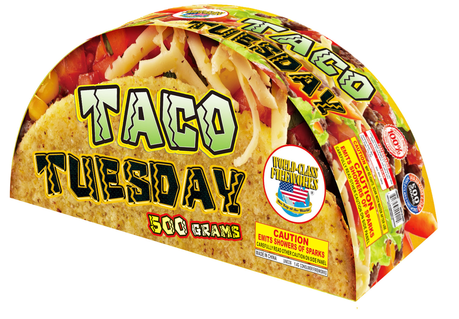 taco tuesday fountain firework